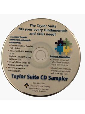Fundamentals Clinical Nursing Skills Taylor Suite CD Sampler Student Nurse